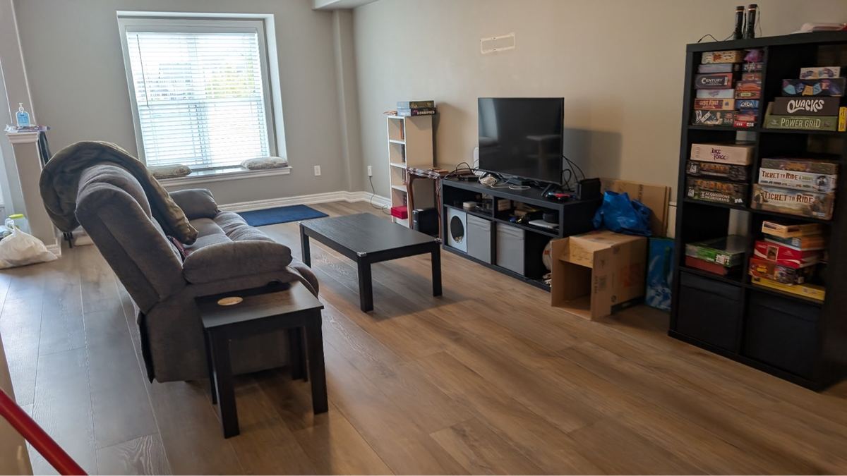Living room after cleaning